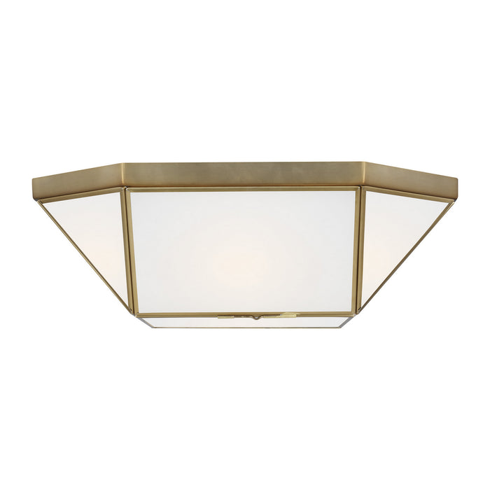 Myhouse Lighting Visual Comfort Studio - 7579452EN3-848 - Two Light Flush Mount - Morrison - Satin Brass