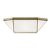 Myhouse Lighting Visual Comfort Studio - 7679454-848 - Four Light Flush Mount - Morrison - Satin Brass