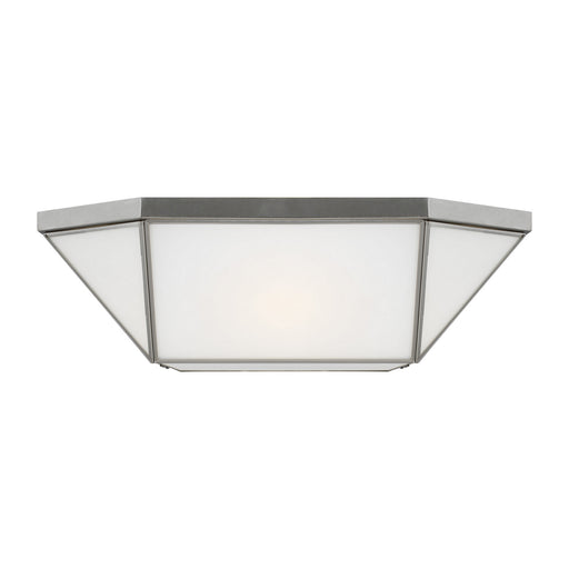 Myhouse Lighting Visual Comfort Studio - 7679454EN3-962 - Four Light Flush Mount - Morrison - Brushed Nickel