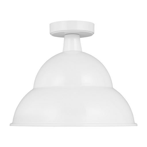 Myhouse Lighting Visual Comfort Studio - 7836701-15 - One Light Outdoor Flush Mount - Barn Light - White