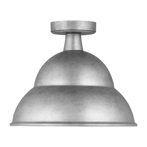 Myhouse Lighting Visual Comfort Studio - 7836701-57 - One Light Outdoor Flush Mount - Barn Light - Weathered Pewter