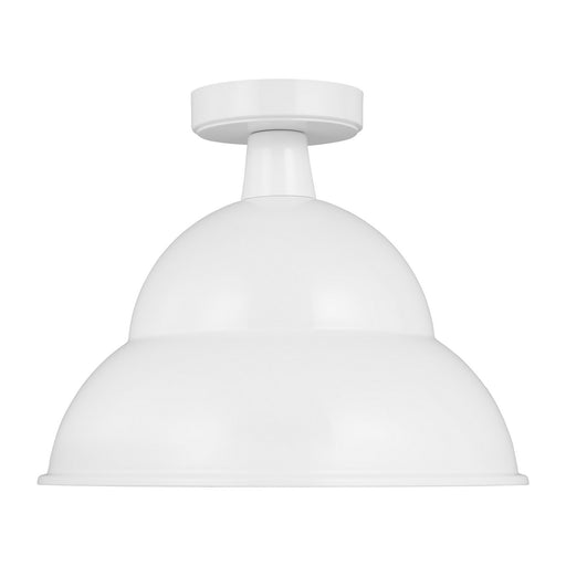 Myhouse Lighting Visual Comfort Studio - 7836701EN3-15 - One Light Outdoor Flush Mount - Barn Light - White