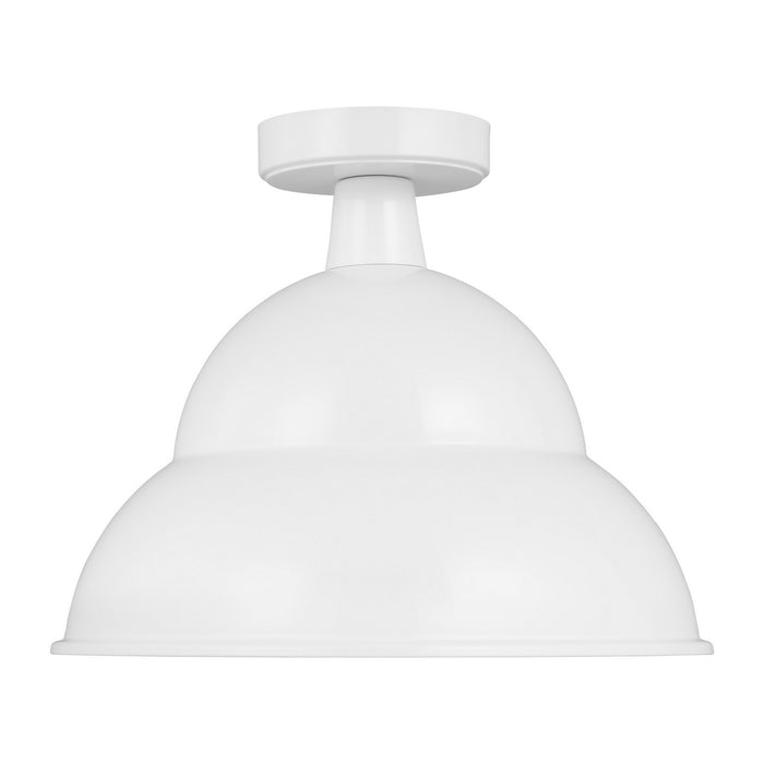 Myhouse Lighting Visual Comfort Studio - 7836701EN3-15 - One Light Outdoor Flush Mount - Barn Light - White