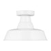 Myhouse Lighting Visual Comfort Studio - 7837401-15 - One Light Outdoor Flush Mount - Barn Light - White