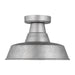 Myhouse Lighting Visual Comfort Studio - 7837401-57 - One Light Outdoor Flush Mount - Barn Light - Weathered Pewter