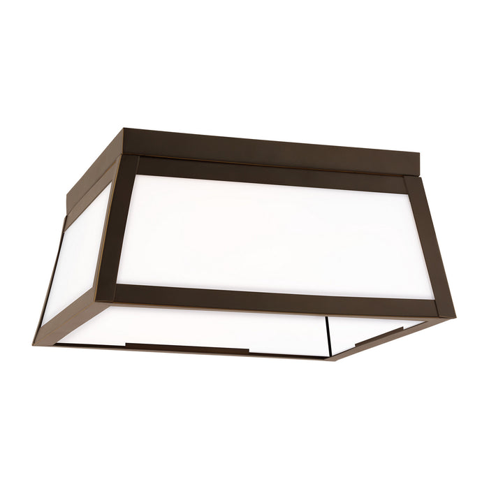 Myhouse Lighting Visual Comfort Studio - 7848402-71 - Two Light Outdoor Flush Mount - Founders - Antique Bronze