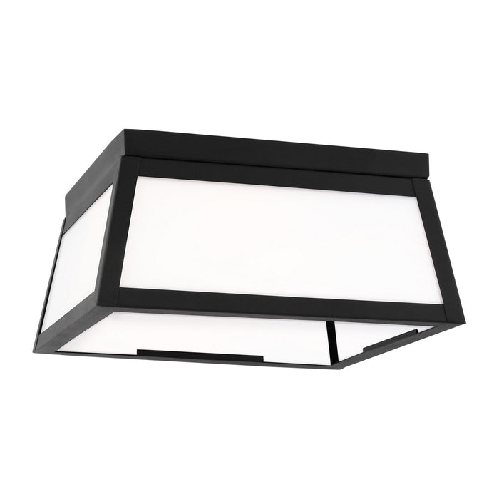 Myhouse Lighting Visual Comfort Studio - 7848402EN3-12 - Two Light Outdoor Flush Mount - Founders - Black