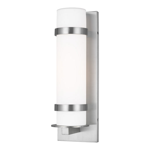 Myhouse Lighting Generation Lighting - 8618301-04 - One Light Outdoor Wall Lantern - Alban - Satin Aluminum