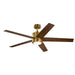 Myhouse Lighting Kichler - 300044NBR - 56"Ceiling Fan - Brahm - Natural Brass