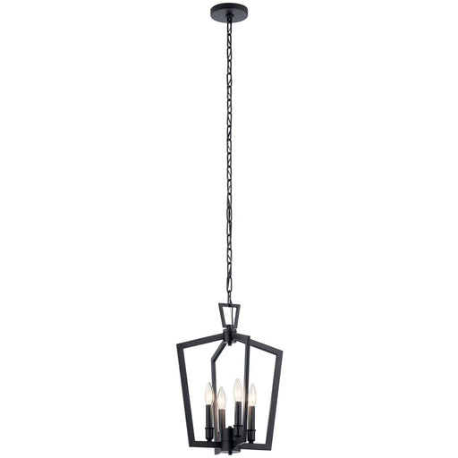 Myhouse Lighting Kichler - 43498BK - Four Light Pendant - Abbotswell - Black