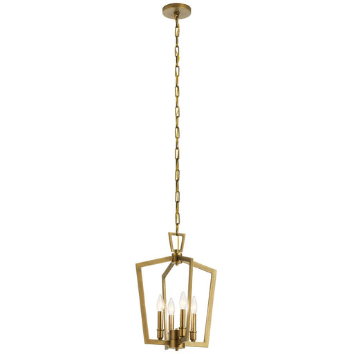 Myhouse Lighting Kichler - 43498NBR - Four Light Pendant - Abbotswell - Natural Brass