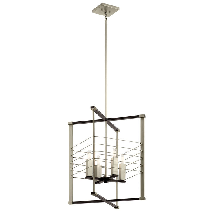 Myhouse Lighting Kichler - 44251MOK - Four Light Foyer Pendant - Lente - Midnight Oak