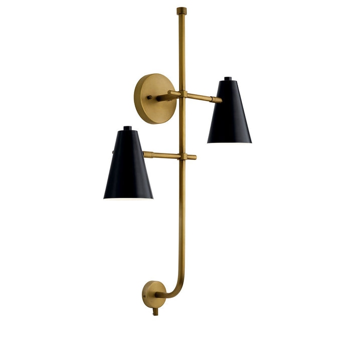 Myhouse Lighting Kichler - 52174BK - Two Light Wall Sconce - Sylvia - Black