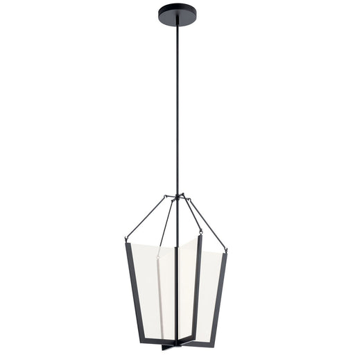 Myhouse Lighting Kichler - 52292BKLED - LED Foyer Pendant - Calters - Black