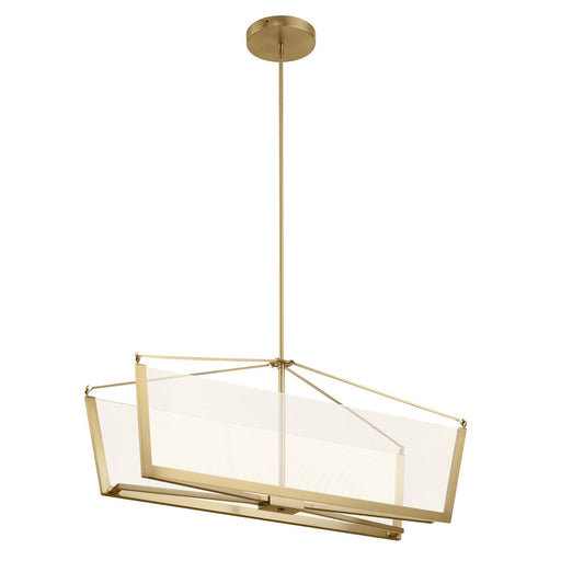 Myhouse Lighting Kichler - 52293CGLED - LED Linear Chandelier - Calters - Champagne Gold
