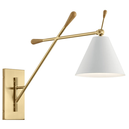 Myhouse Lighting Kichler - 52339CG - One Light Wall Sconce - Finnick - Champagne Gold