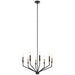 Myhouse Lighting Kichler - 52349BK - Eight Light Chandelier - Armand - Black