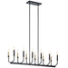 Myhouse Lighting Kichler - 52350BK - 12 Light Chandelier - Armand - Black