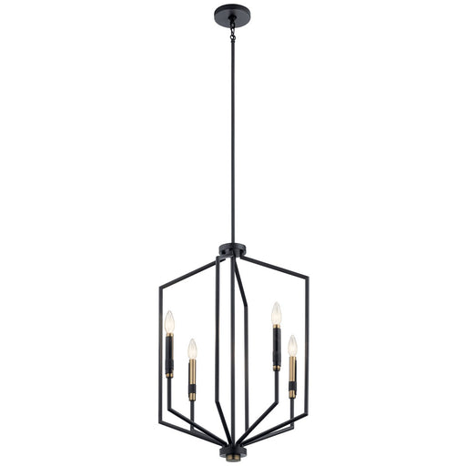 Myhouse Lighting Kichler - 52351BK - Four Light Foyer Pendant - Armand - Black