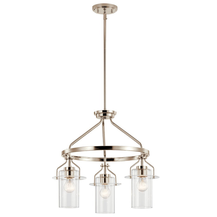 Myhouse Lighting Kichler - 52377PN - Three Light Pendant - Everett - Polished Nickel