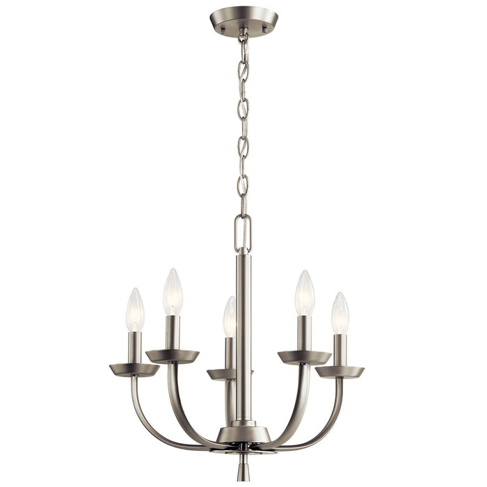 Myhouse Lighting Kichler - 52385NI - Five Light Chandelier - Kennewick - Brushed Nickel