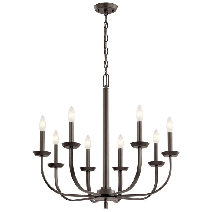 Myhouse Lighting Kichler - 52388OZ - Eight Light Chandelier - Kennewick - Olde Bronze