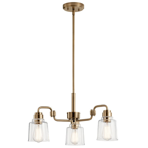 Myhouse Lighting Kichler - 52397WBR - Three Light Chandelier - Aivian - Weathered Brass