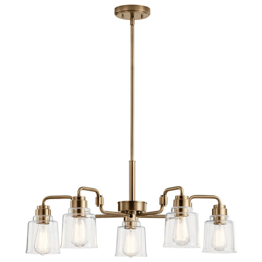 Myhouse Lighting Kichler - 52398WBR - Five Light Chandelier - Aivian - Weathered Brass