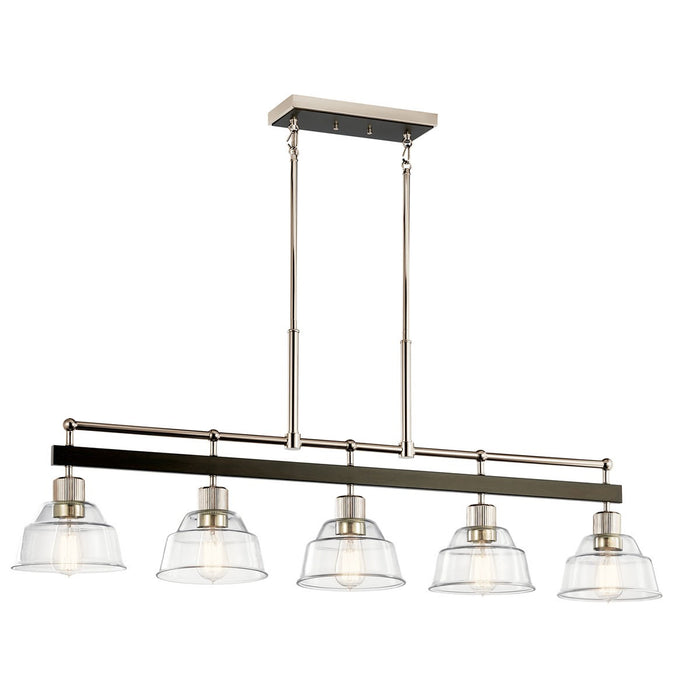 Myhouse Lighting Kichler - 52404PN - Five Light Linear Chandelier - Eastmont - Polished Nickel