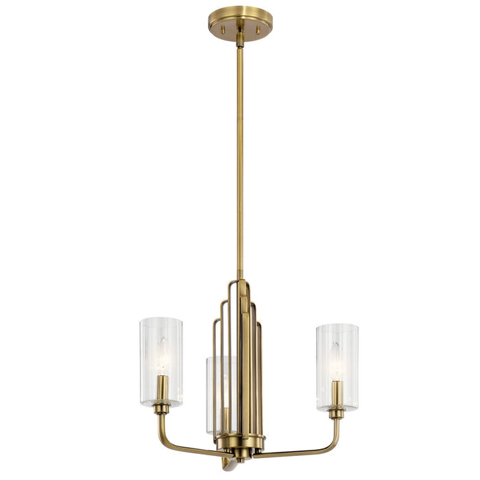 Myhouse Lighting Kichler - 52410BNB - Three Light Chandelier - Kimrose - Brushed Natural Brass