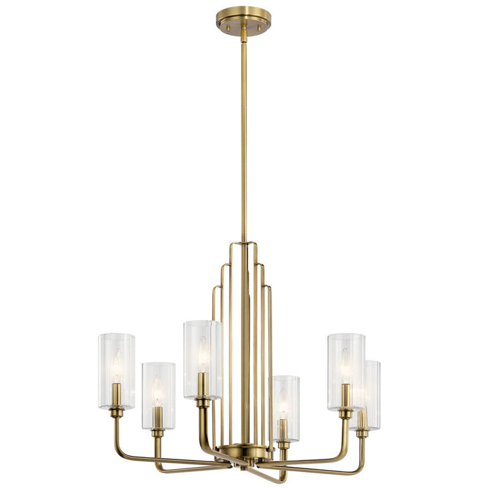 Myhouse Lighting Kichler - 52411BNB - Six Light Chandelier - Kimrose - Brushed Natural Brass