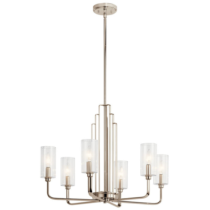 Myhouse Lighting Kichler - 52411PN - Six Light Chandelier - Kimrose - Polished Nickel