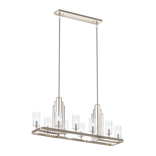 Myhouse Lighting Kichler - 52413PN - Ten Light Linear Chandelier - Kimrose - Polished Nickel