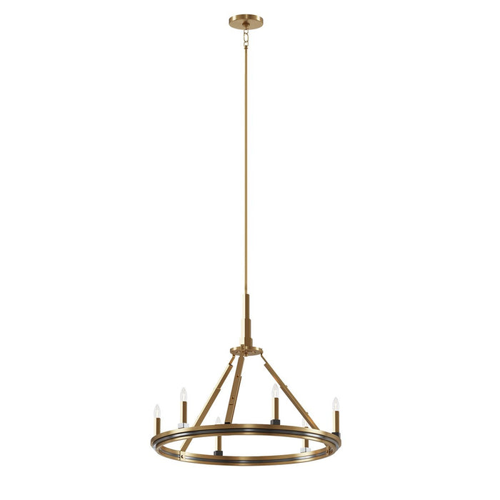 Myhouse Lighting Kichler - 52420BNB - Six Light Chandelier - Emmala - Brushed Natural Brass