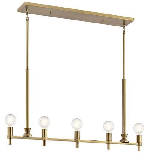 Myhouse Lighting Kichler - 52425BNB - Five Light Linear Chandelier - Torvee - Brushed Natural Brass