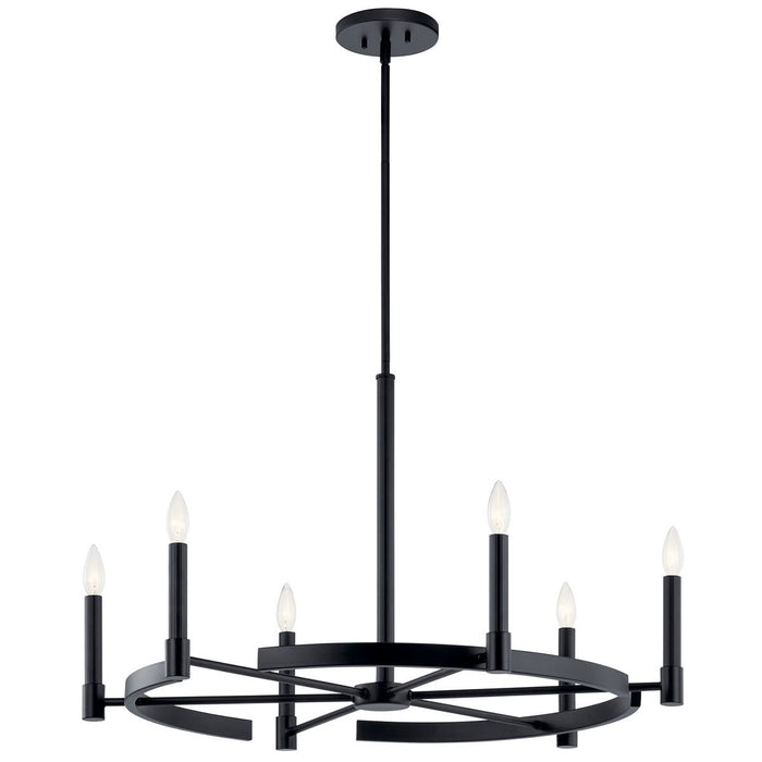 Myhouse Lighting Kichler - 52427BK - Six Light Chandelier - Tolani - Black