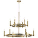 Myhouse Lighting Kichler - 52428BNB - 12 Light Chandelier - Tolani - Brushed Natural Brass