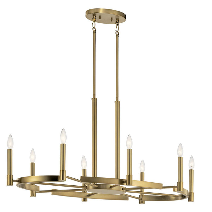 Myhouse Lighting Kichler - 52429BNB - Eight Light Chandelier - Tolani - Brushed Natural Brass