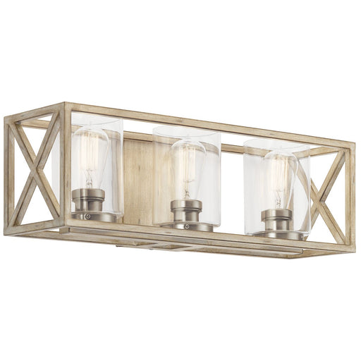 Myhouse Lighting Kichler - 55065DAW - Three Light Bath - Moorgate - Distressed Antique White