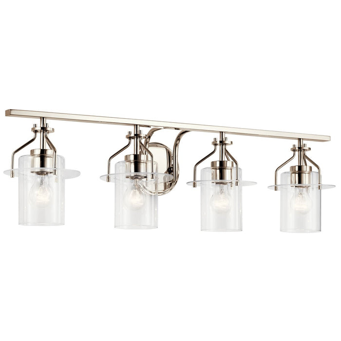 Myhouse Lighting Kichler - 55080PN - Four Light Bath - Everett - Polished Nickel