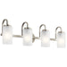 Myhouse Lighting Kichler - 55088NI - Four Light Bath - Kennewick - Brushed Nickel