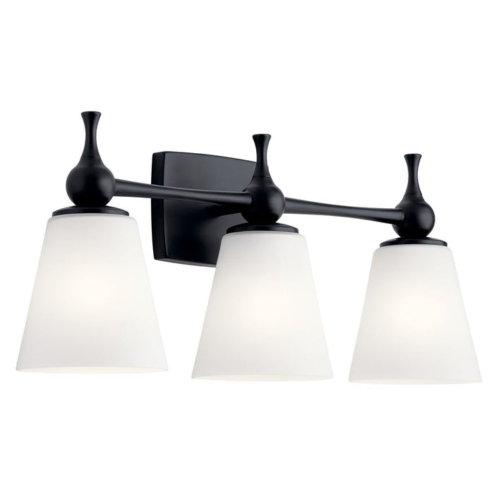 Myhouse Lighting Kichler - 55092BK - Three Light Bath - Cosabella - Black