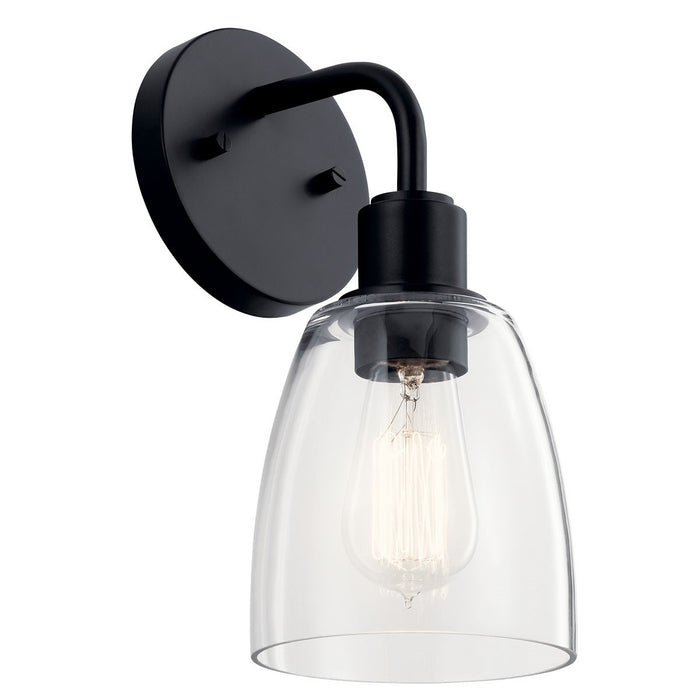 Myhouse Lighting Kichler - 55100BK - One Light Wall Sconce - Meller - Black