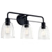 Myhouse Lighting Kichler - 55102BK - Three Light Bath - Meller - Black