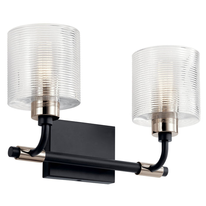 Myhouse Lighting Kichler - 55106BK - Two Light Bath - Harvan - Black