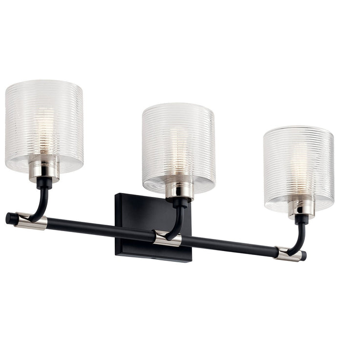 Myhouse Lighting Kichler - 55107BK - Three Light Bath - Harvan - Black