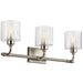 Myhouse Lighting Kichler - 55107SN - Three Light Bath - Harvan - Satin Nickel