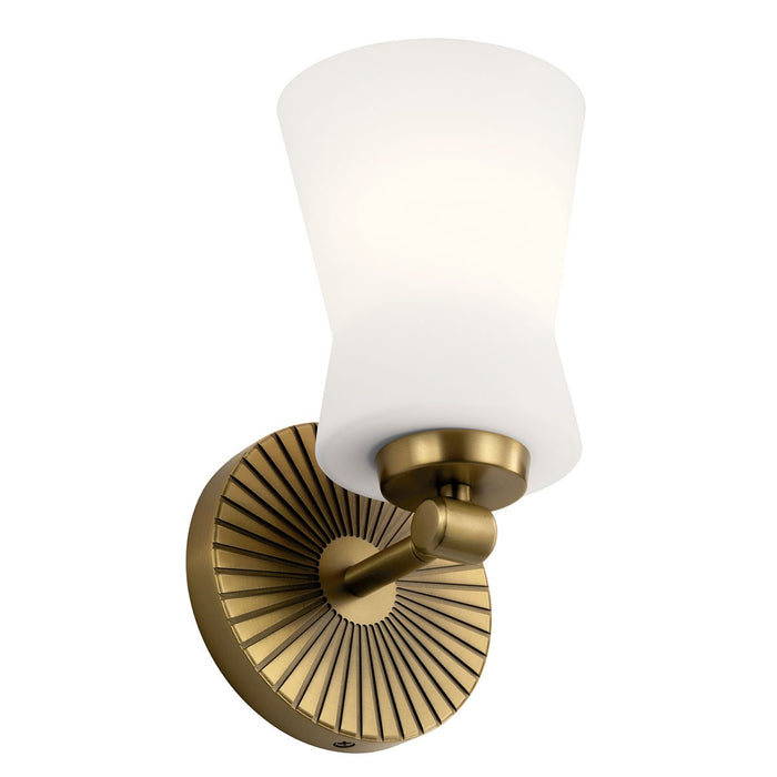 Myhouse Lighting Kichler - 55115BNB - One Light Wall Sconce - Brianne - Brushed Natural Brass