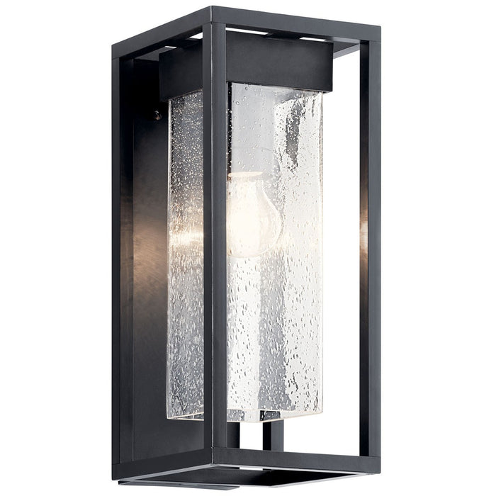 Myhouse Lighting Kichler - 59061BSL - One Light Outdoor Wall Mount - Mercer - Black with Silver Highlights
