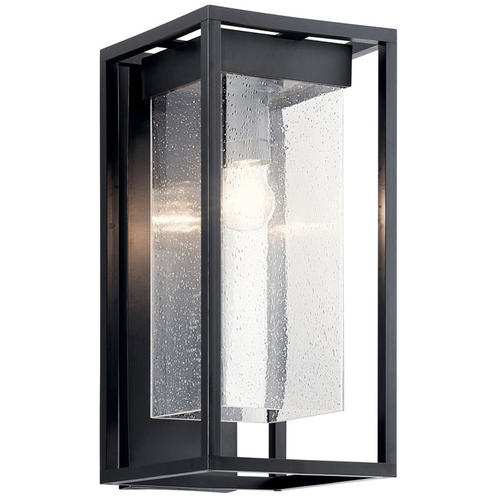 Myhouse Lighting Kichler - 59062BSL - One Light Outdoor Wall Mount - Mercer - Black with Silver Highlights